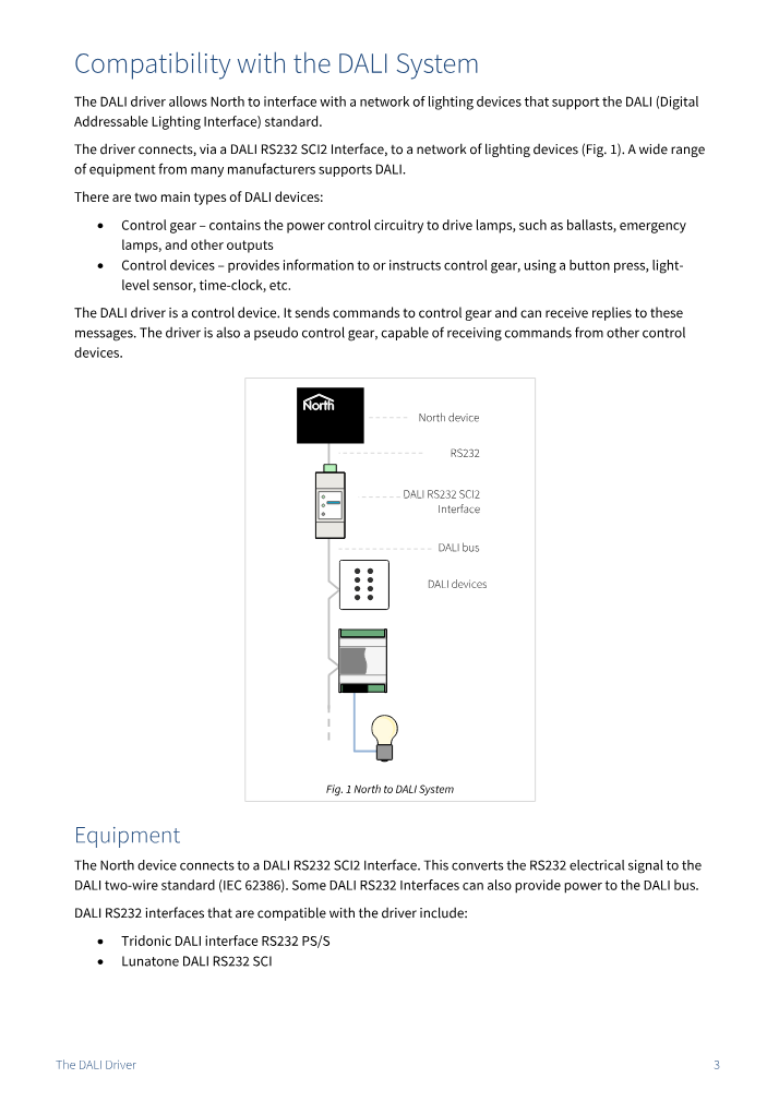Preview thumbnail of page 3 of the DALI Driver Manual PDF document.